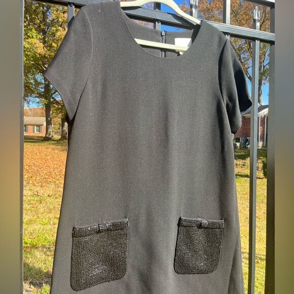 Kate Spade Sequin Beaded Pocket Shift Dress - Picture 7 of 8